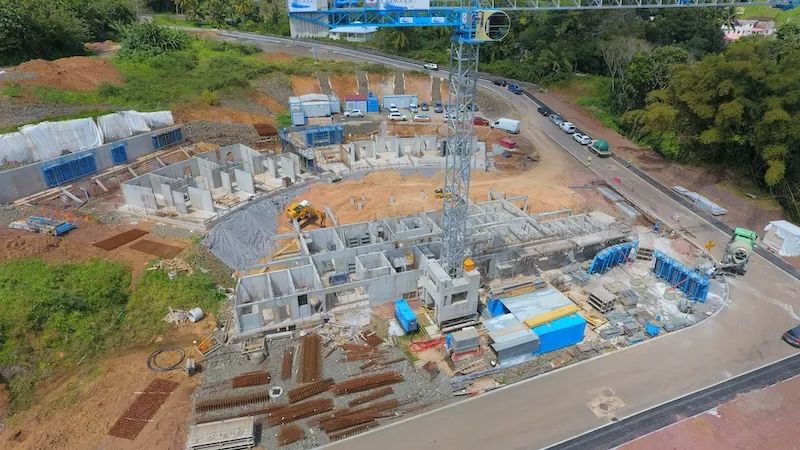 Bâtiment — Hôpital Romain-Blondet, COMABAT en Martinique